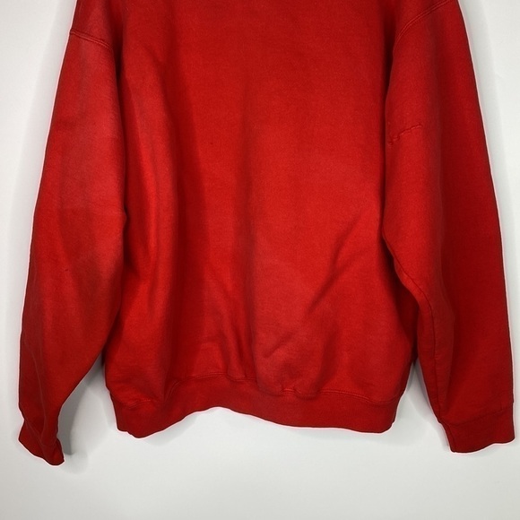 Vintage Fruit Of The Loom Wisconsin Red Crewneck Sweatshirt Size XL - Picture 6 of 14
